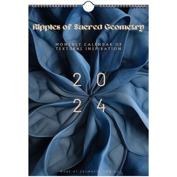 Sacred Geometry textural inspo calendar 2024